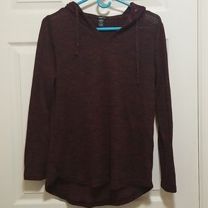 Red and black hoodie